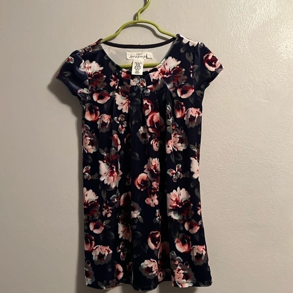 Floral dress warm - little girls. #195